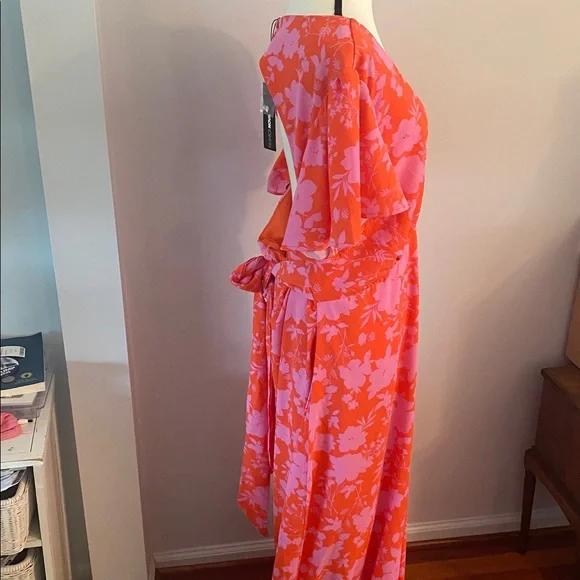 Fashion Nova NWT 3XL Layla floral maxi dress - Picture 4 of 9
